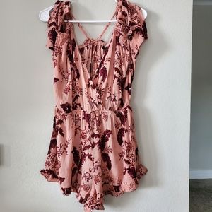 TOPSHOP Womens Sz S Romper Floral